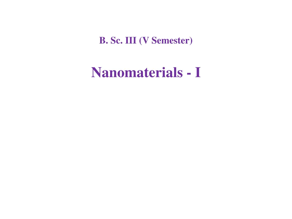 b sc iii v semester