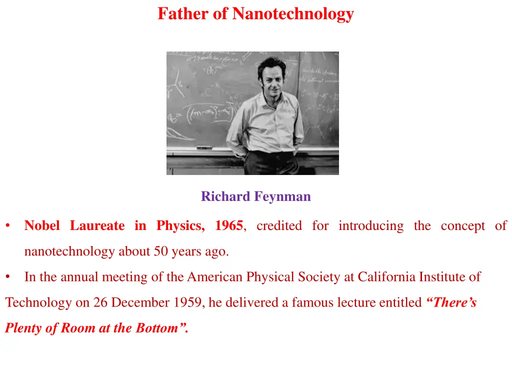 father of nanotechnology