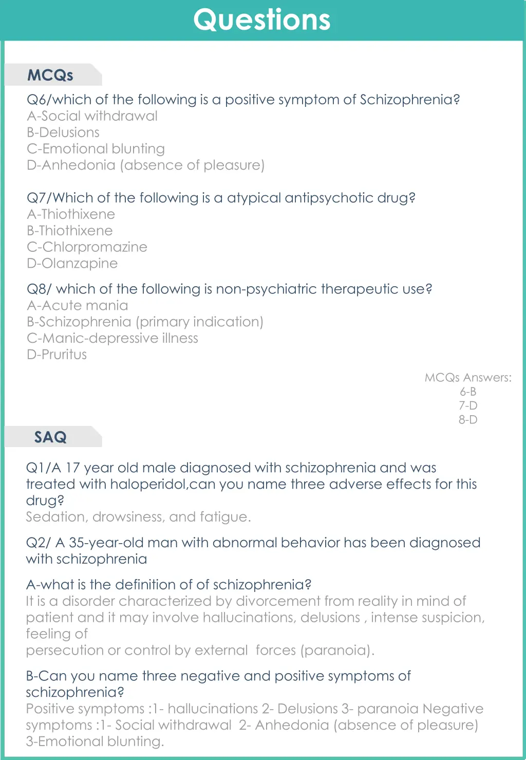 questions 1