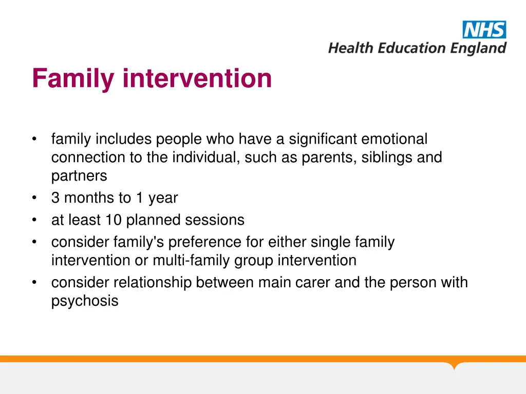 family intervention