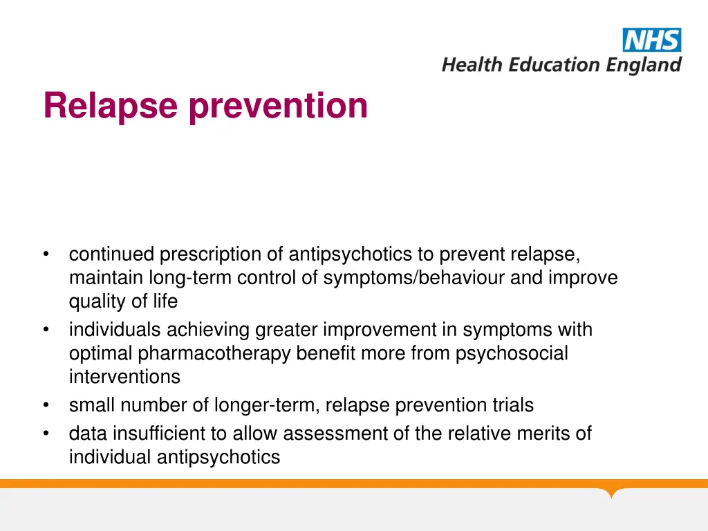 relapse prevention