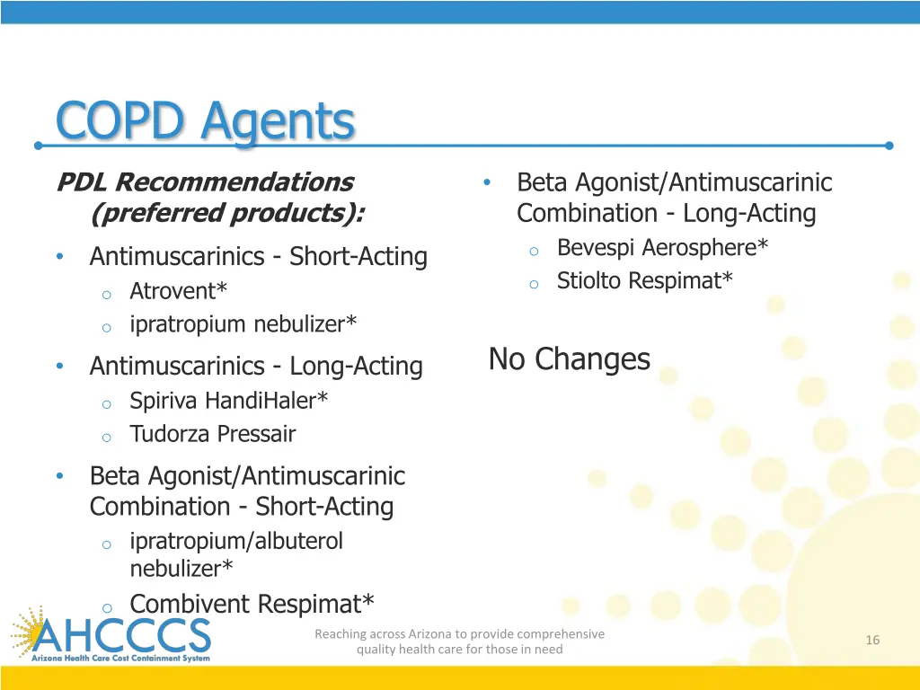 copd agents