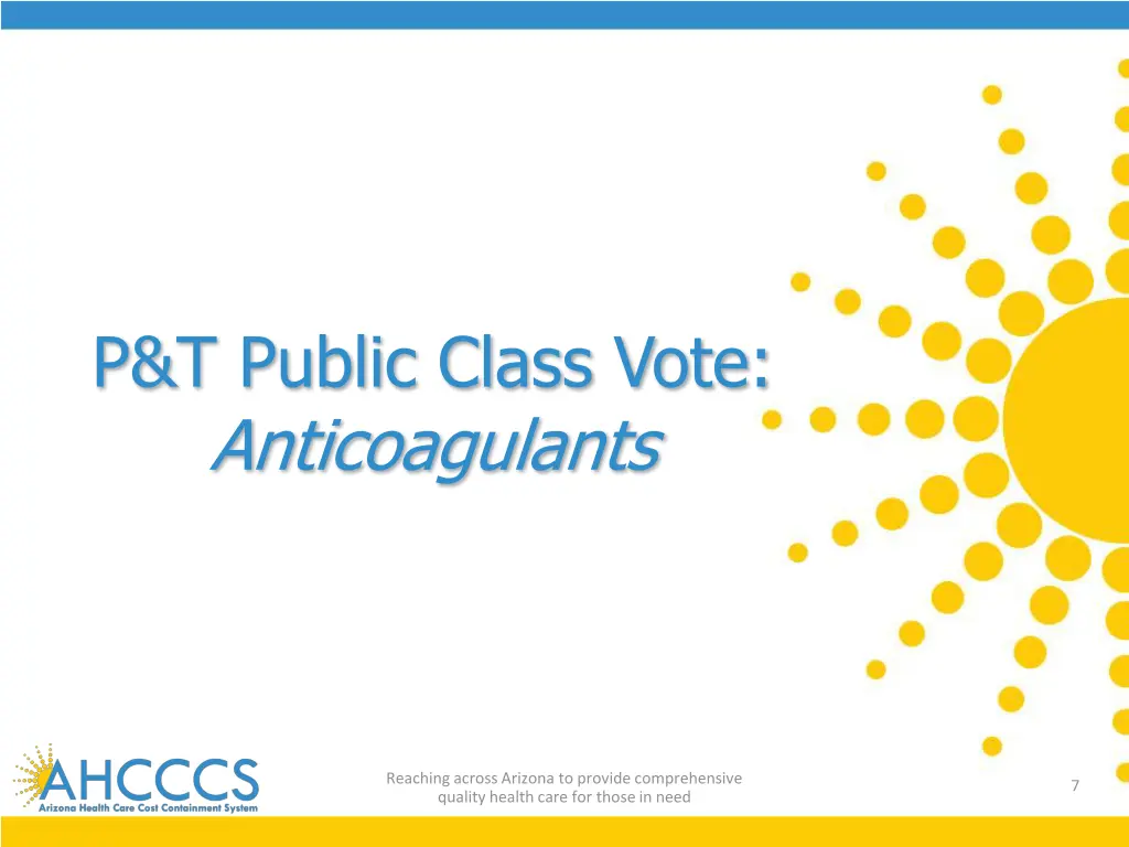 p t public class vote anticoagulants