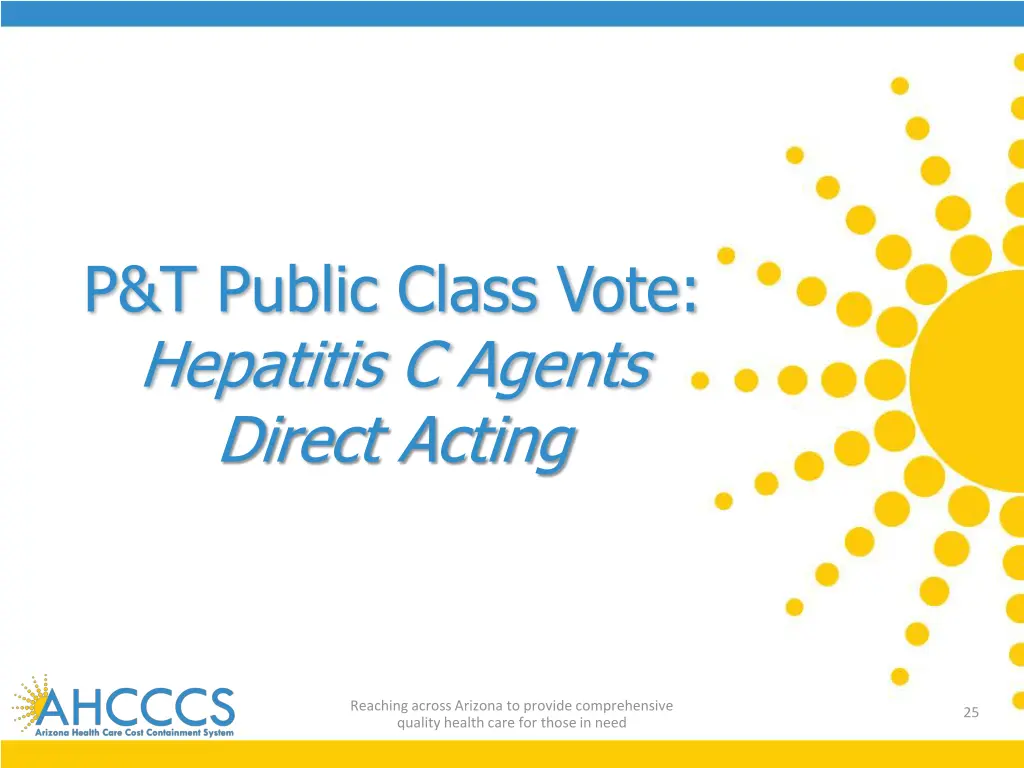 p t public class vote hepatitis c agents direct