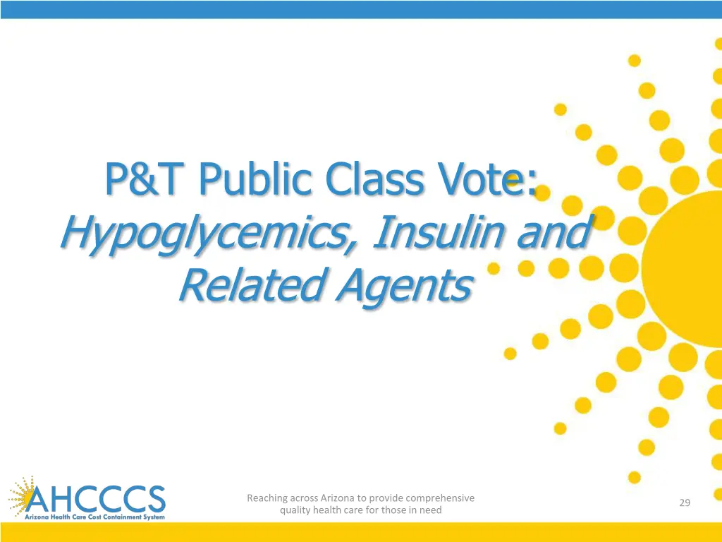 p t public class vote hypoglycemics insulin