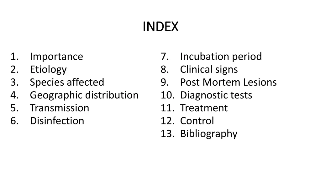 index index