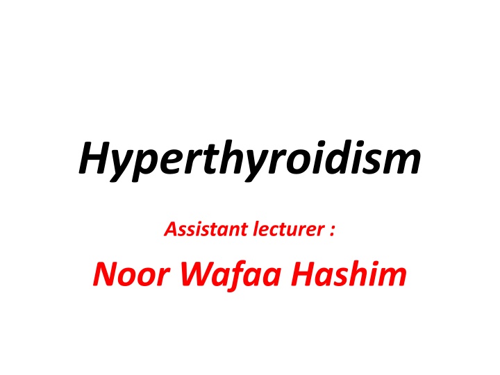 hyperthyroidism