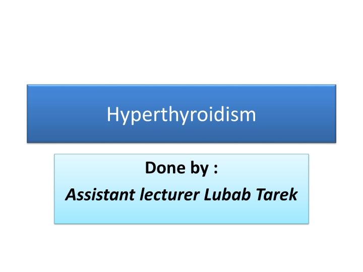 hyperthyroidism