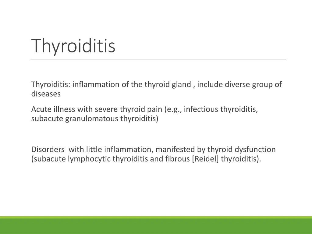 thyroiditis