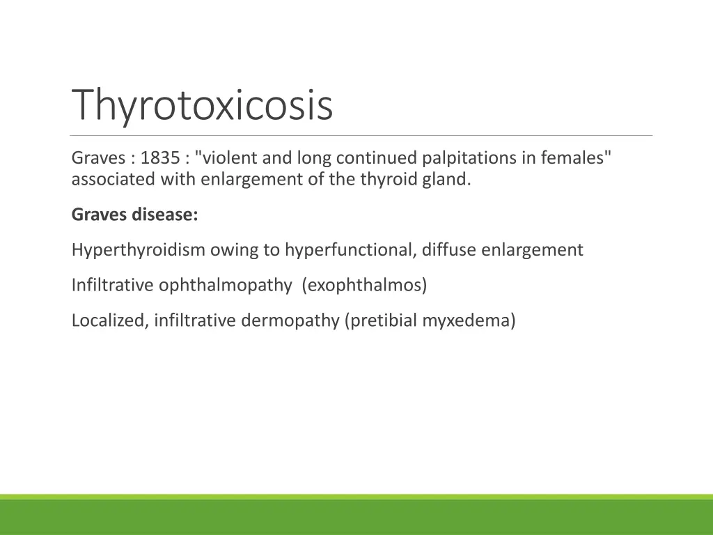 thyrotoxicosis