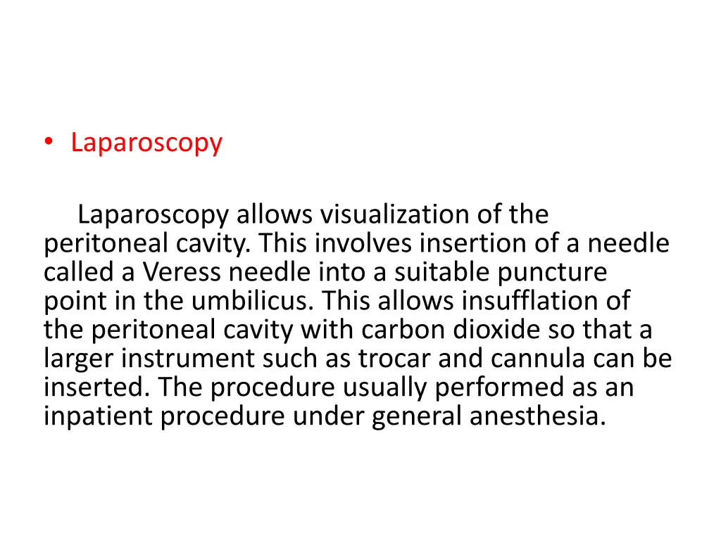 laparoscopy