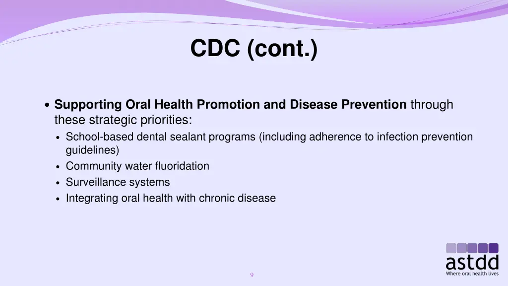 cdc cont