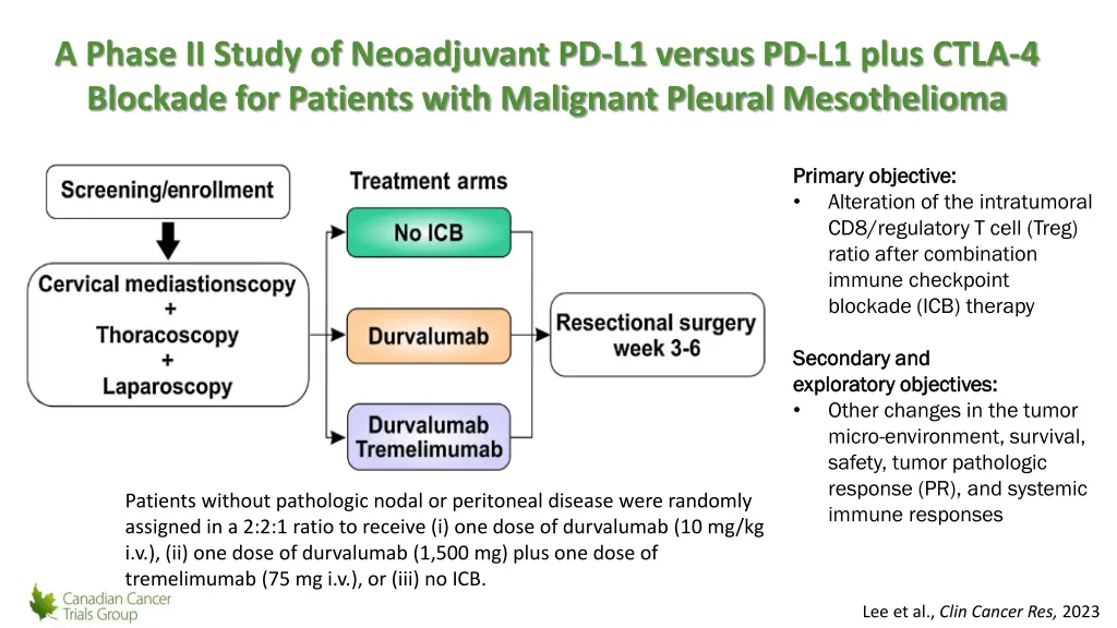 a phase ii study of neoadjuvant pd l1 versus