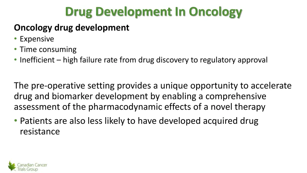 drug development in oncology oncology drug