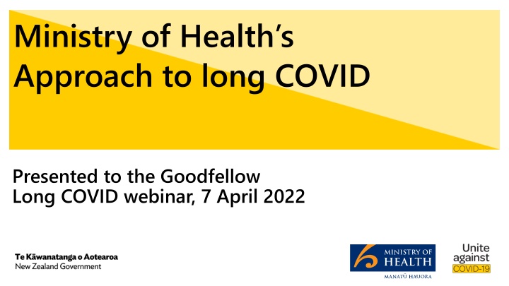 ministry of health s approach to long covid