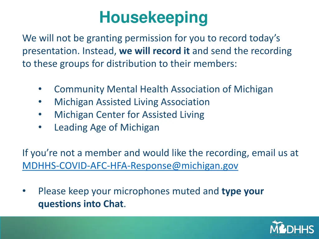 housekeeping