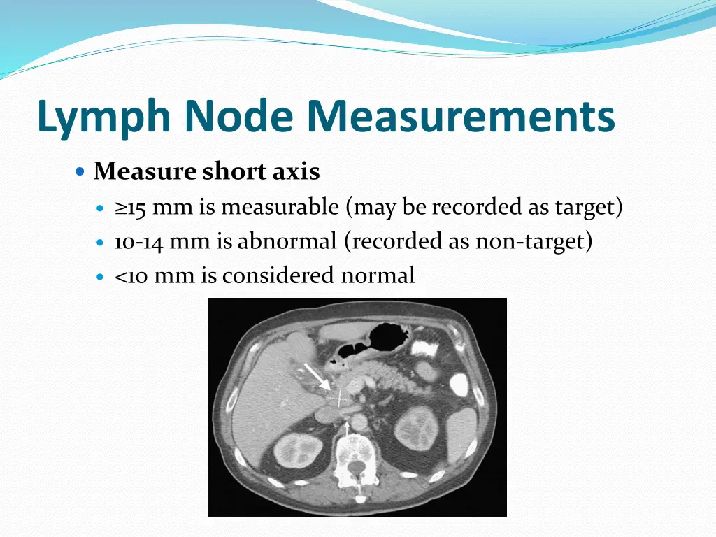 lymph node measurements