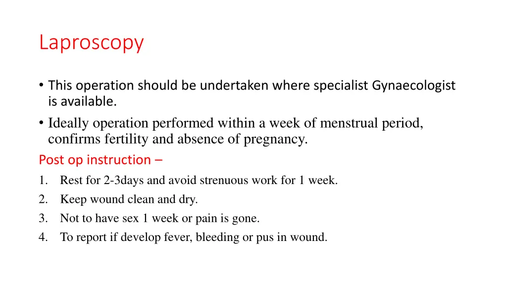 laproscopy