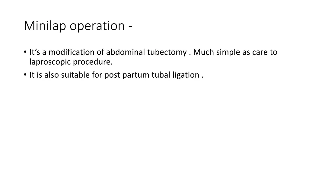 minilap operation