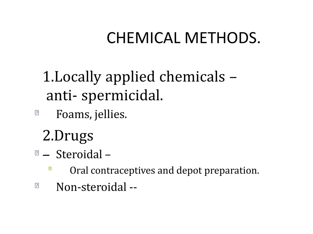chemical methods