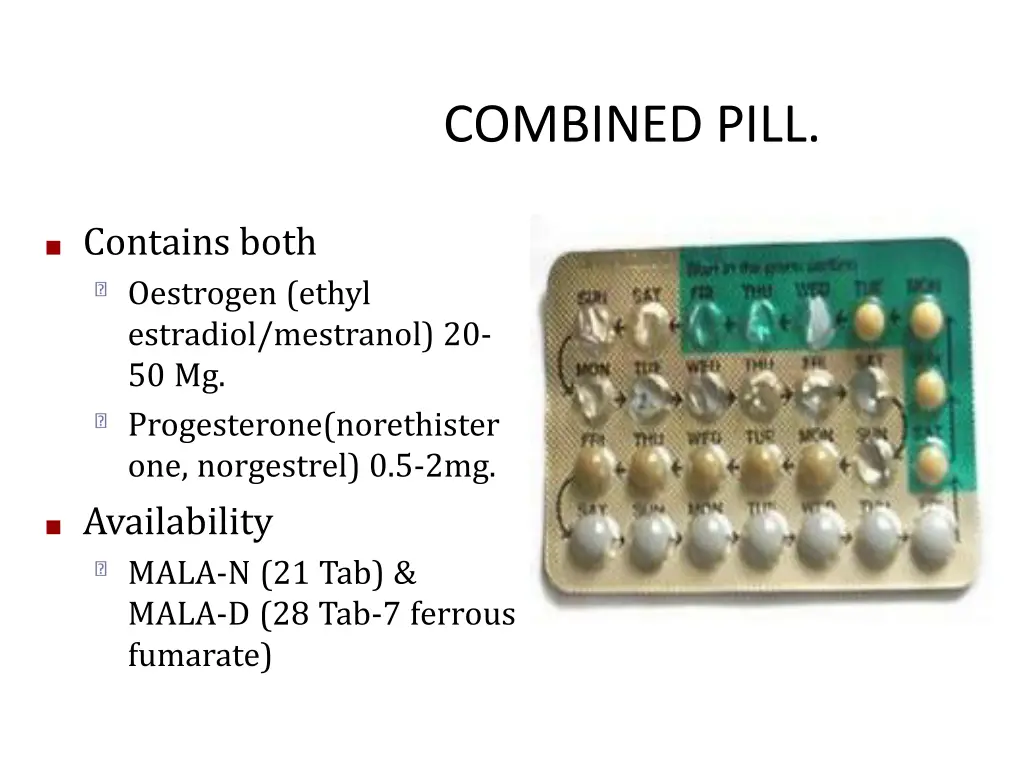 combined pill