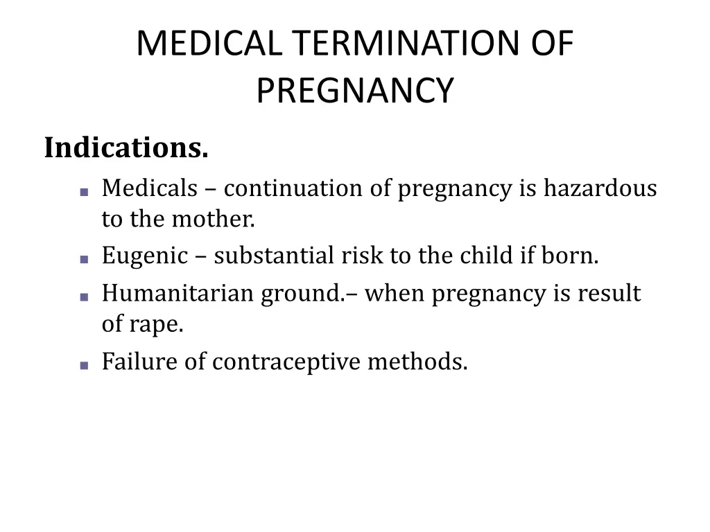 medical termination of pregnancy 1