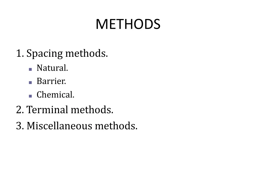 methods