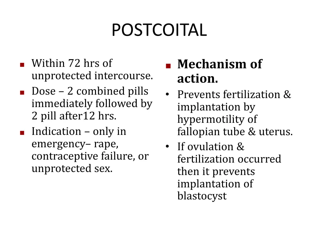 postcoital