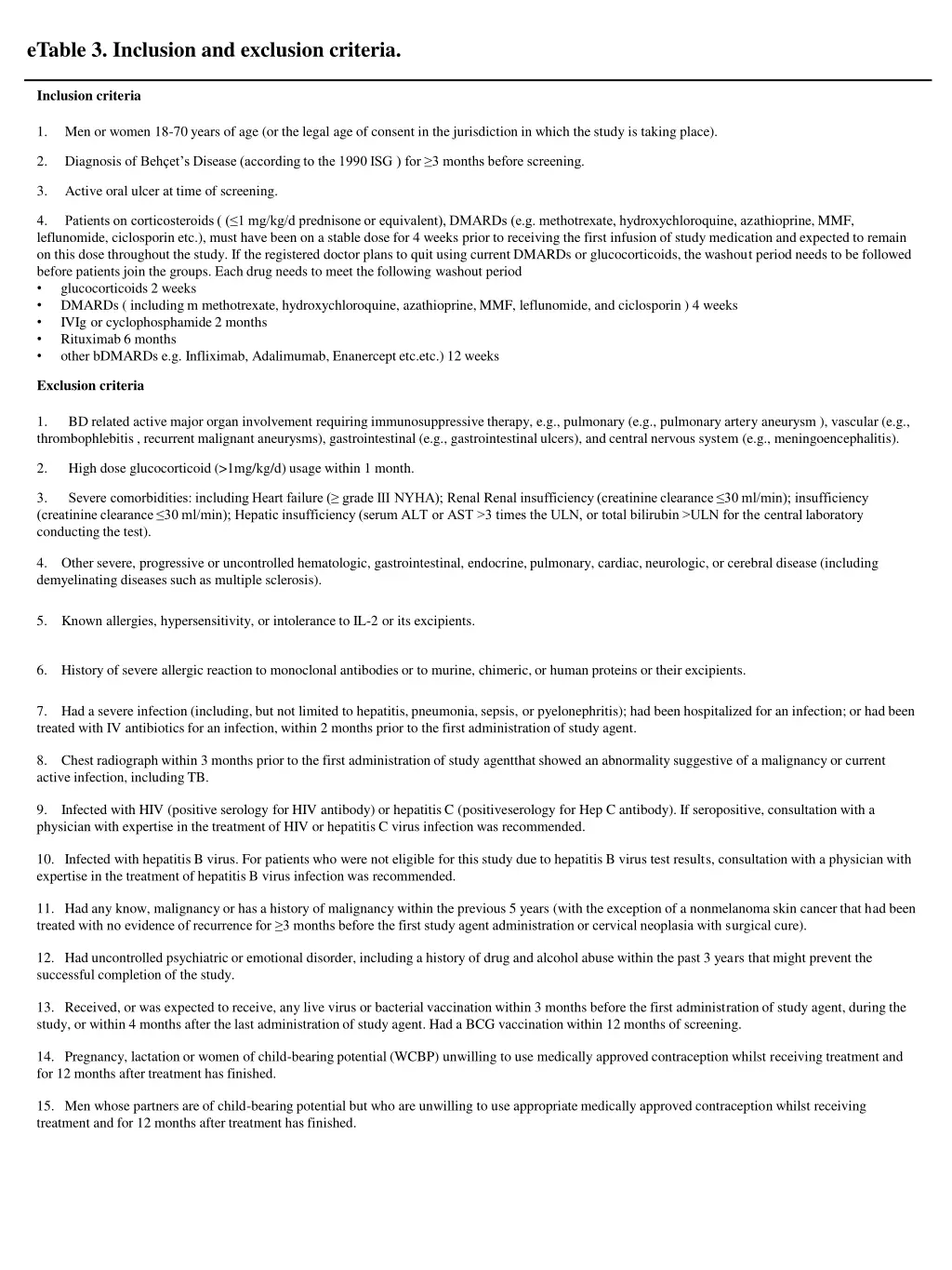 etable 3 inclusion and exclusion criteria