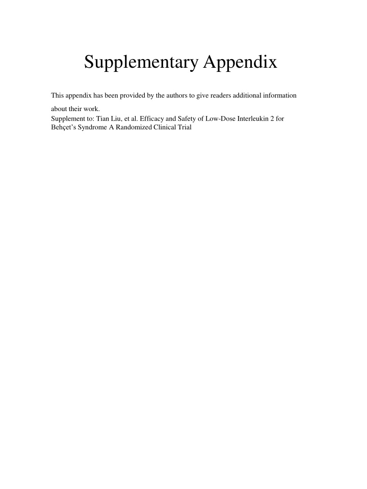 supplementary appendix
