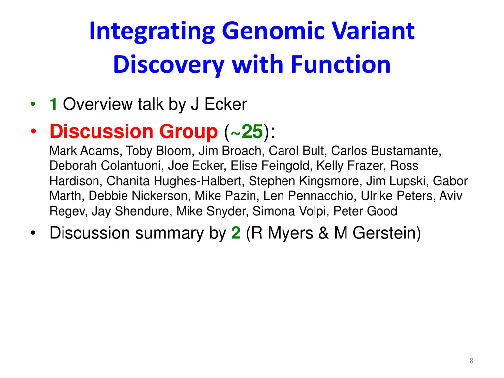 integrating genomic variant discovery with