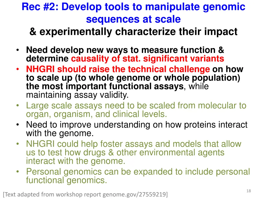 rec 2 develop tools to manipulate genomic 1