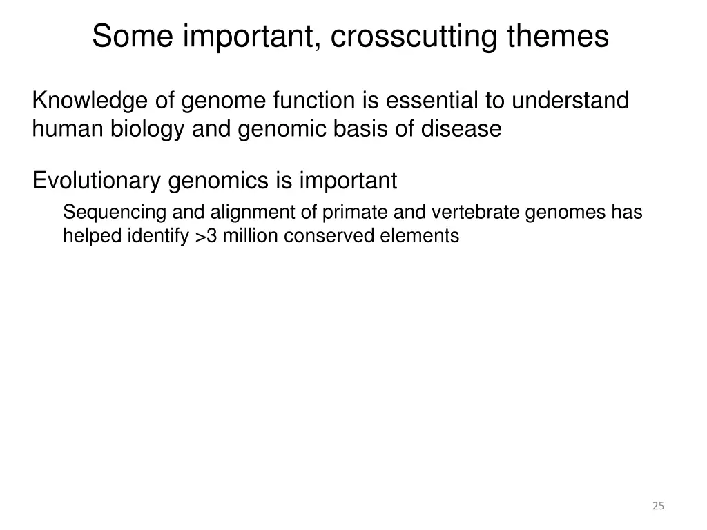 some important crosscutting themes 3