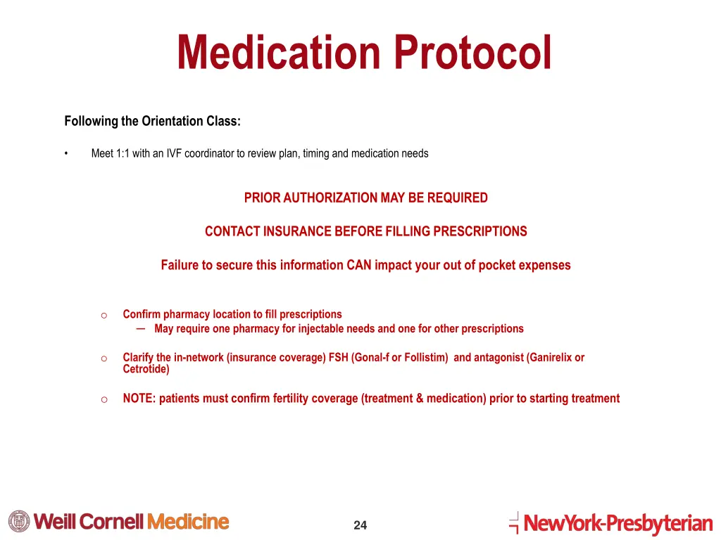 medication protocol