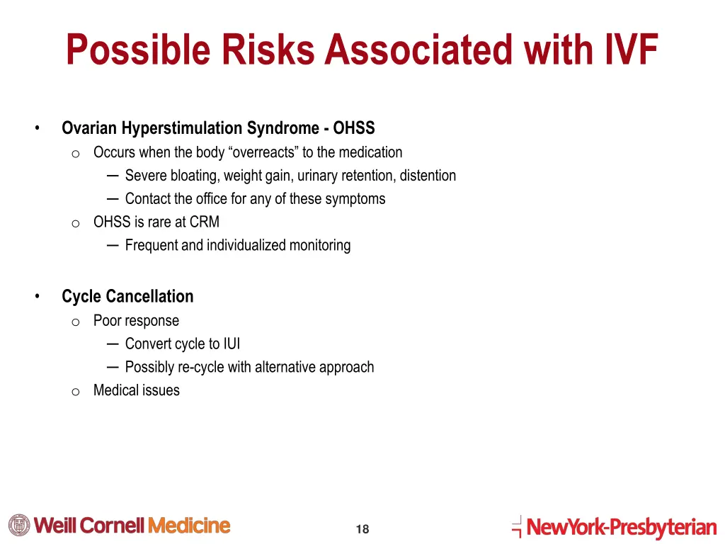 possible risks associated with ivf