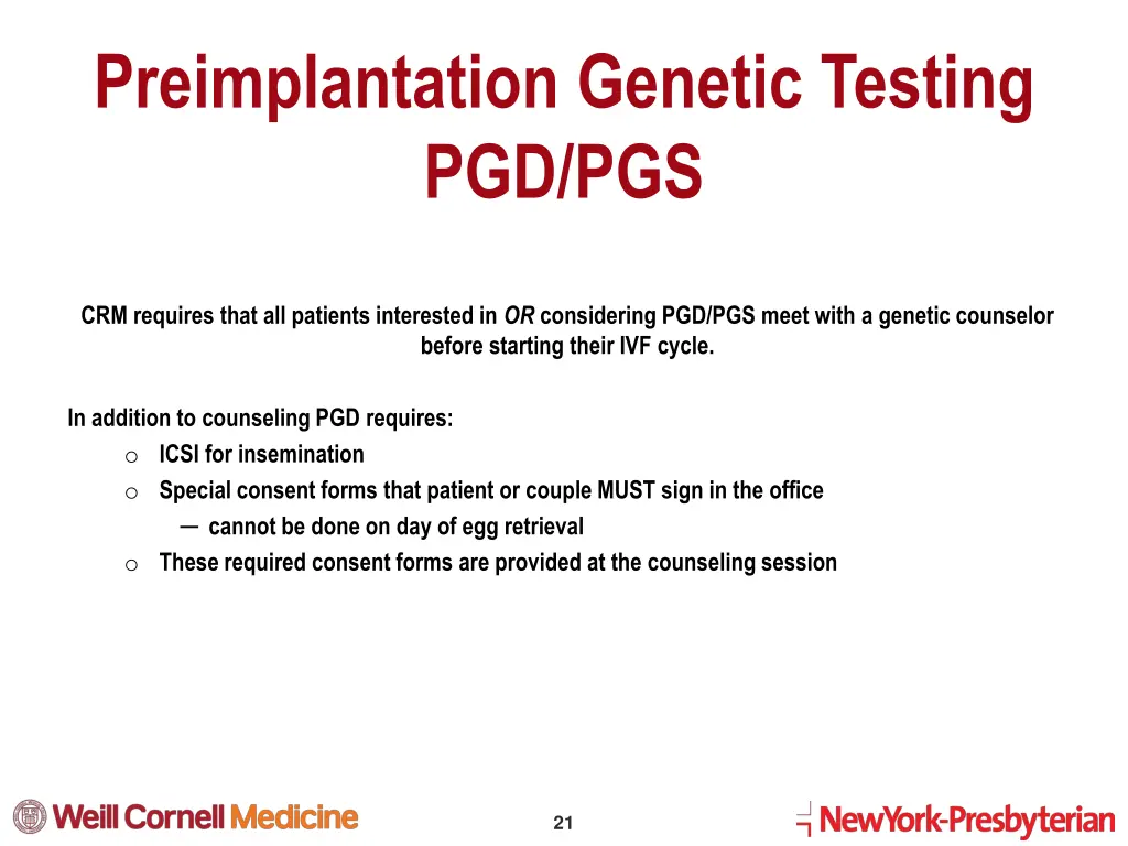preimplantation genetic testing pgd pgs