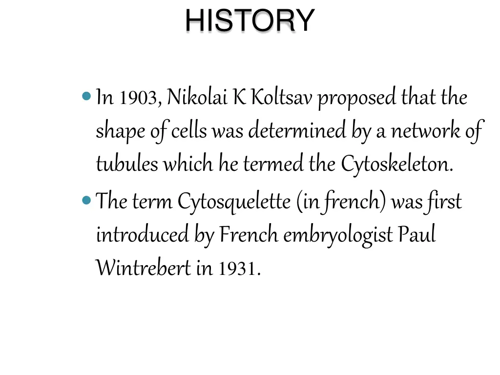 history
