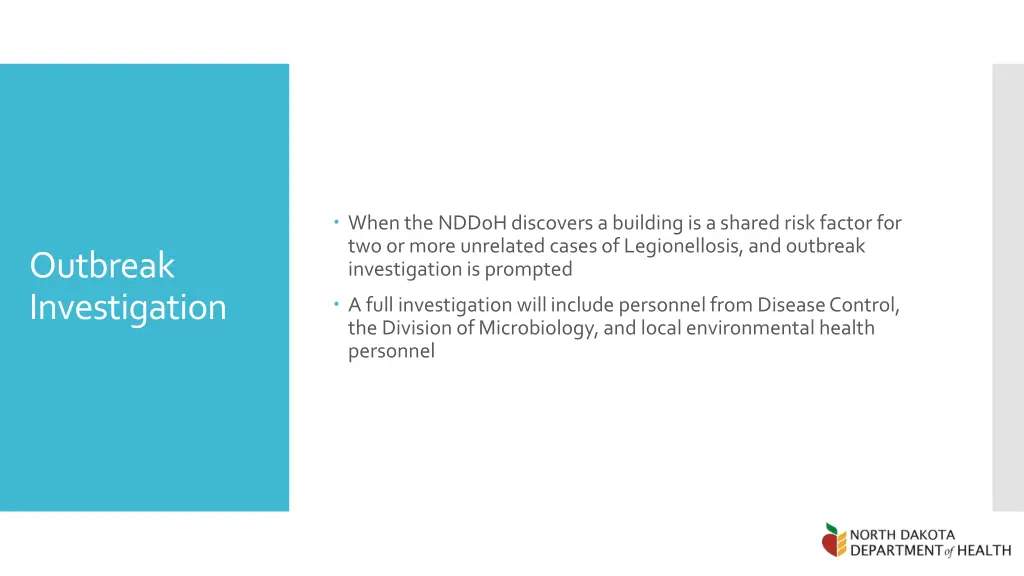 when the nddoh discovers a building is a shared