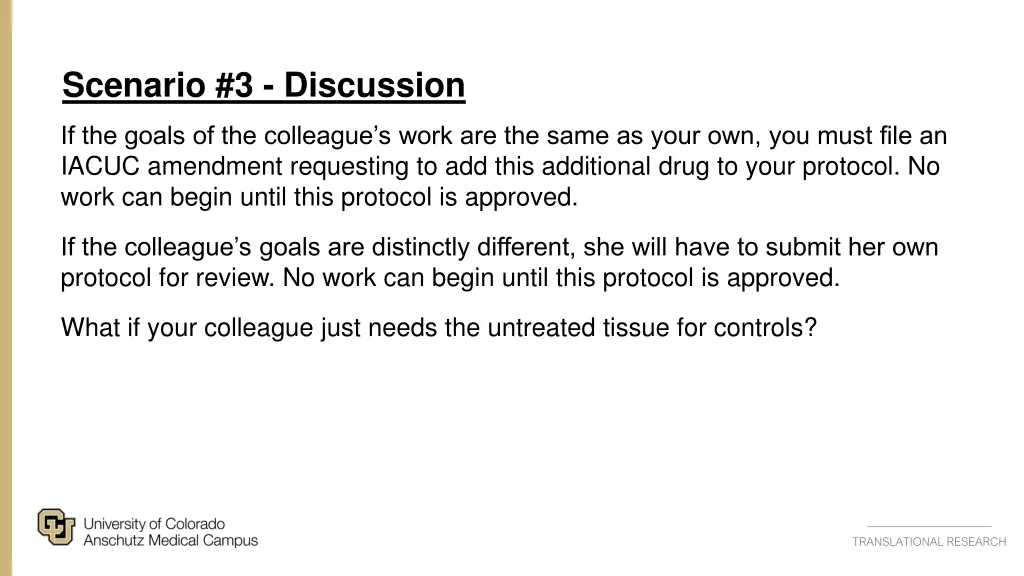 scenario 3 discussion