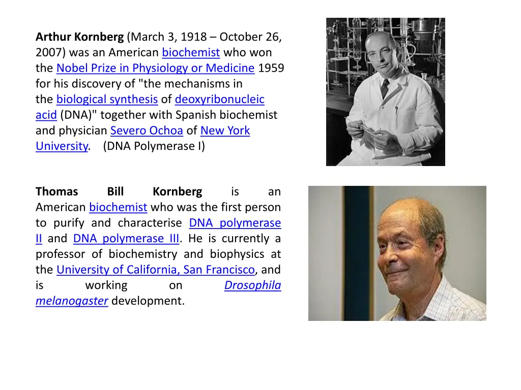 arthur kornberg march 3 1918 october 26 2007