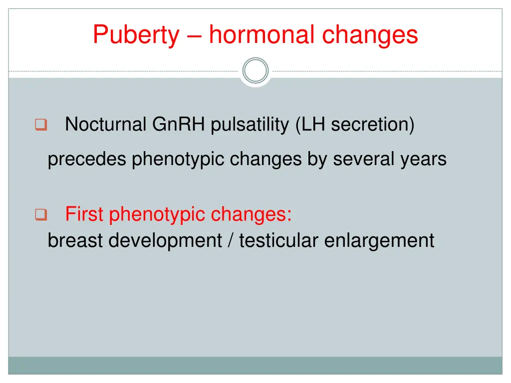 puberty hormonal changes 1