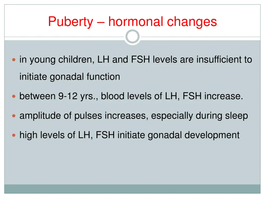 puberty hormonal changes 2