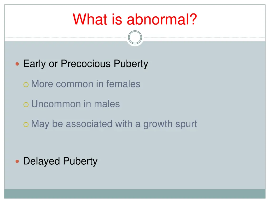 what is abnormal