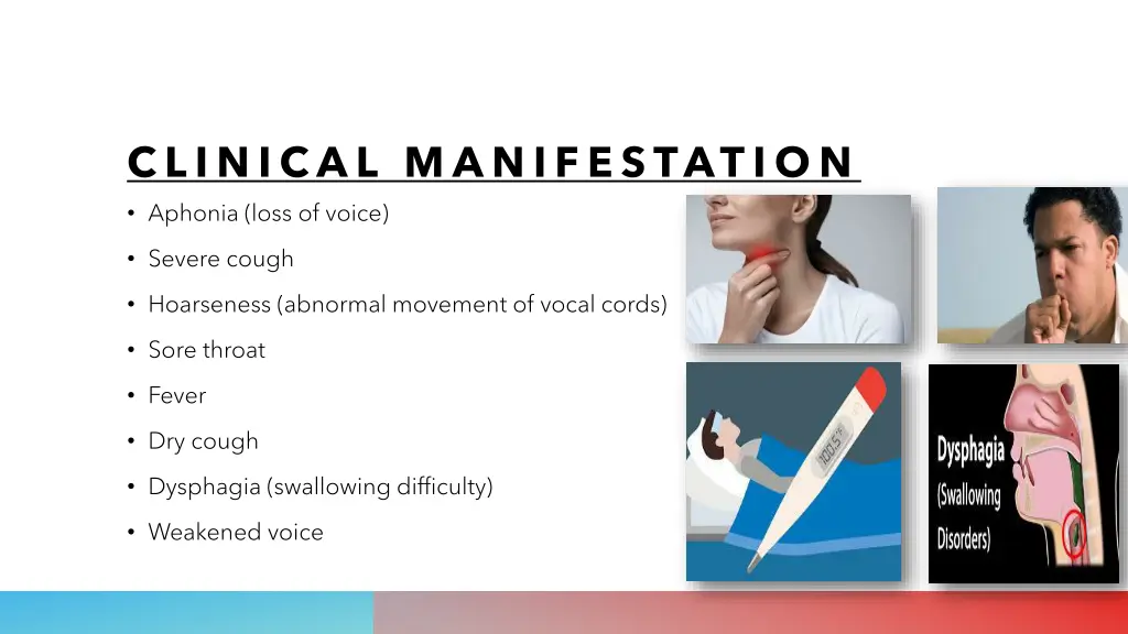clinical manifestation aphonia loss of voice