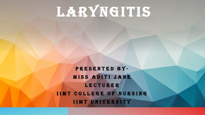 laryngitis laryngitis