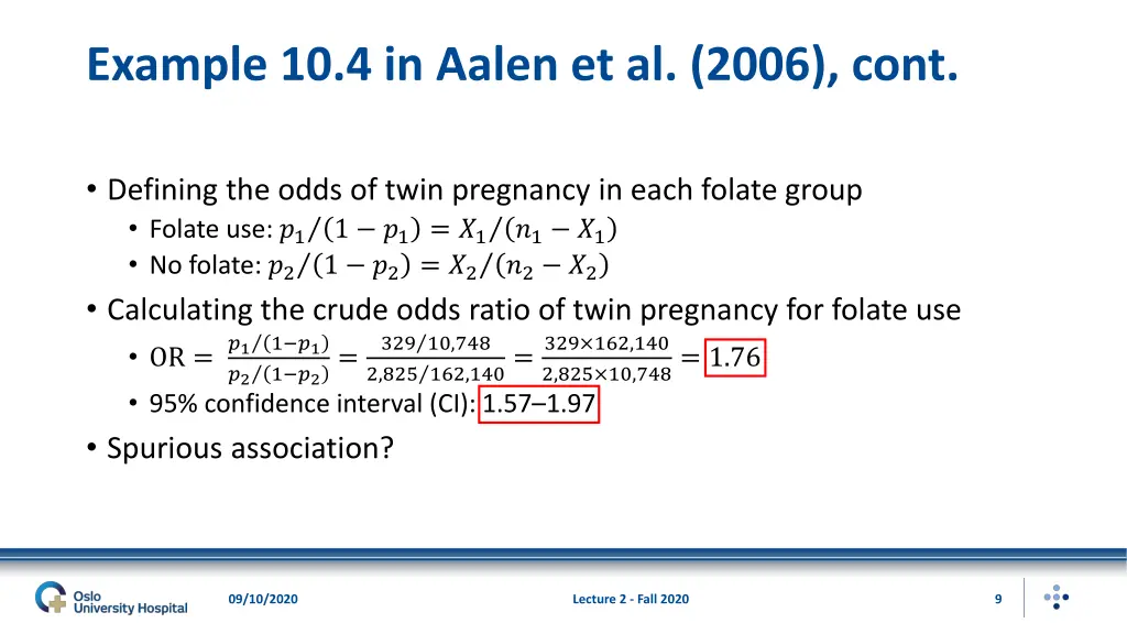 example 10 4 in aalen et al 2006 cont