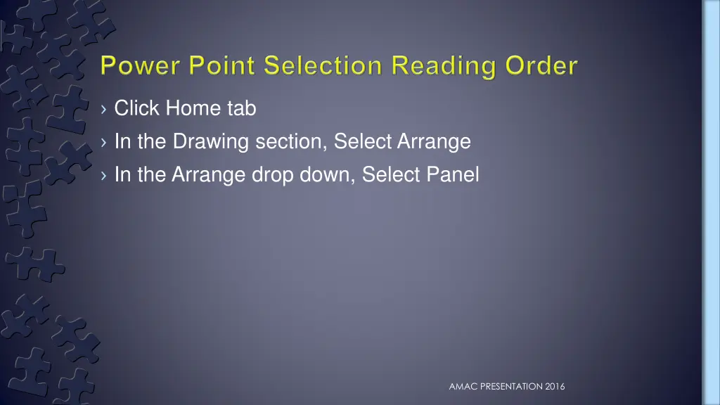click home tab in the drawing section select