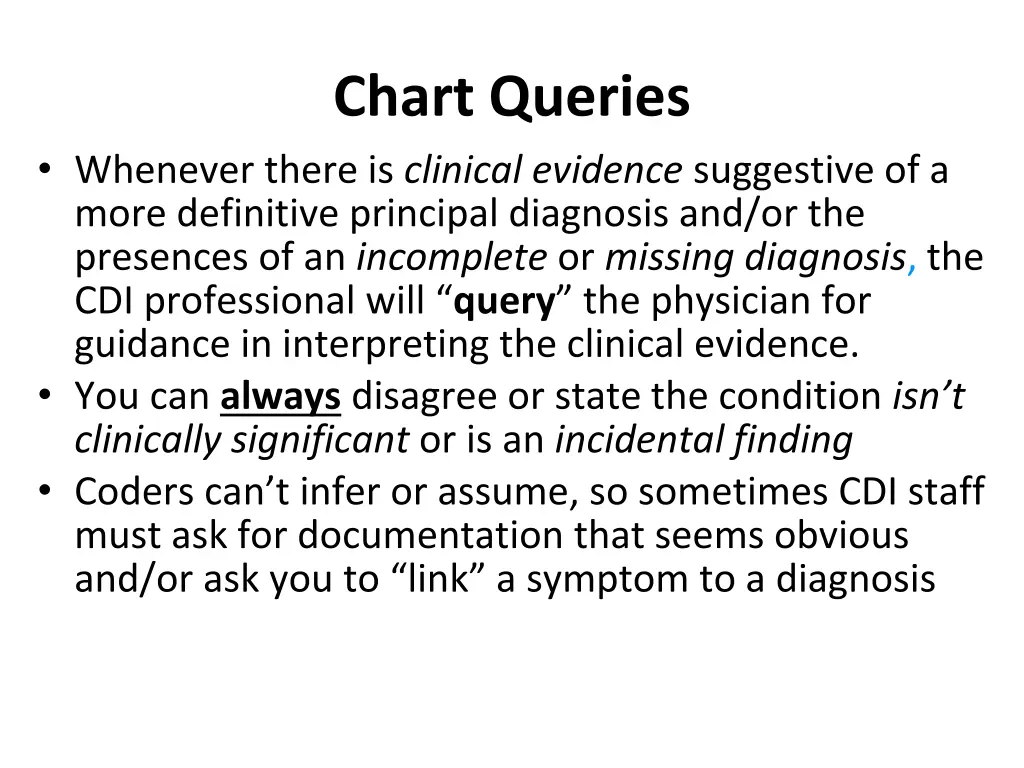 chart queries