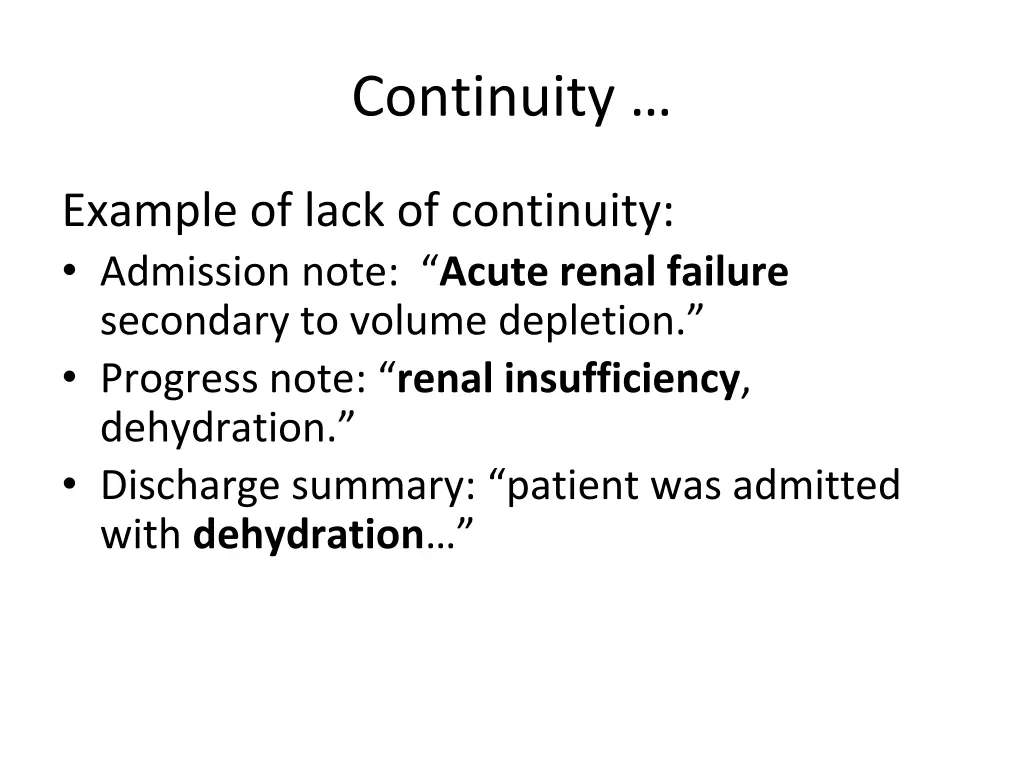 continuity