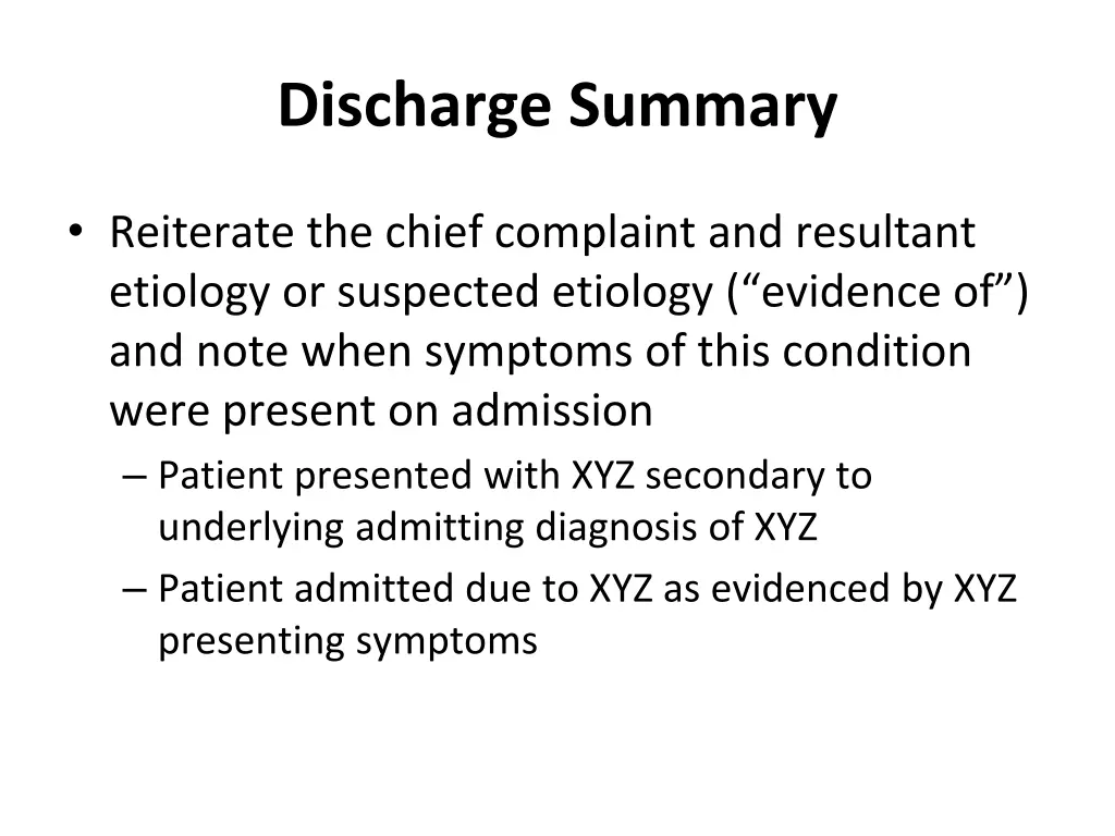 discharge summary